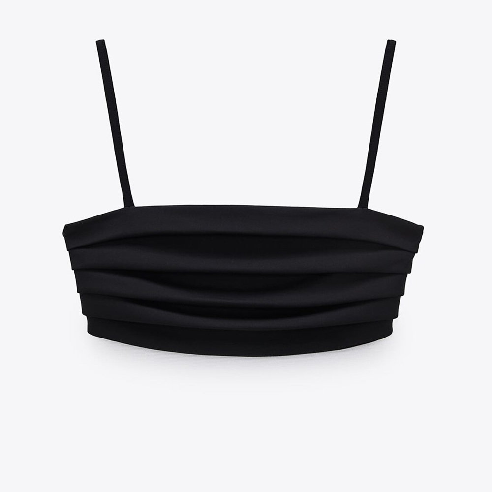 NWOT ZARA pleaded black top